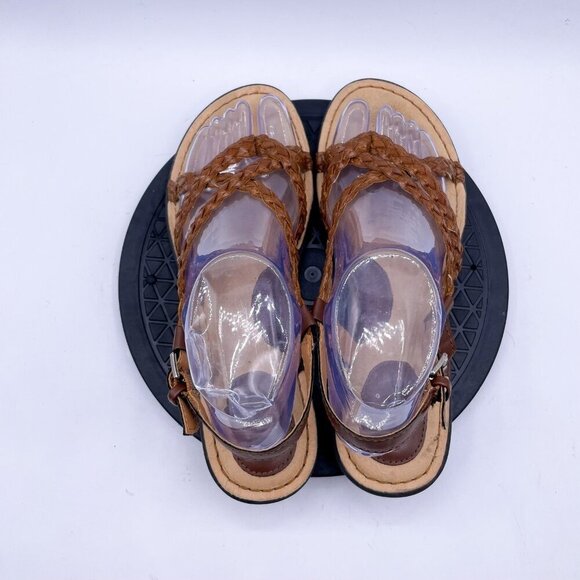 BOC BORN  Concept Lauper Braided Thong Comfort Sandals Brown Size 8 - Picture 8 of 9
